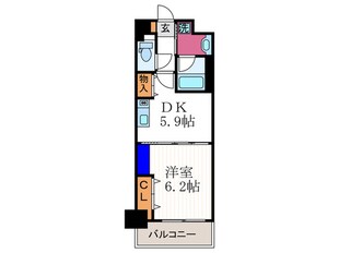 レジディア御所東の物件間取画像